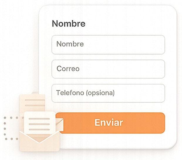 Formulario de contacto enlazado con el correo de la plataforma